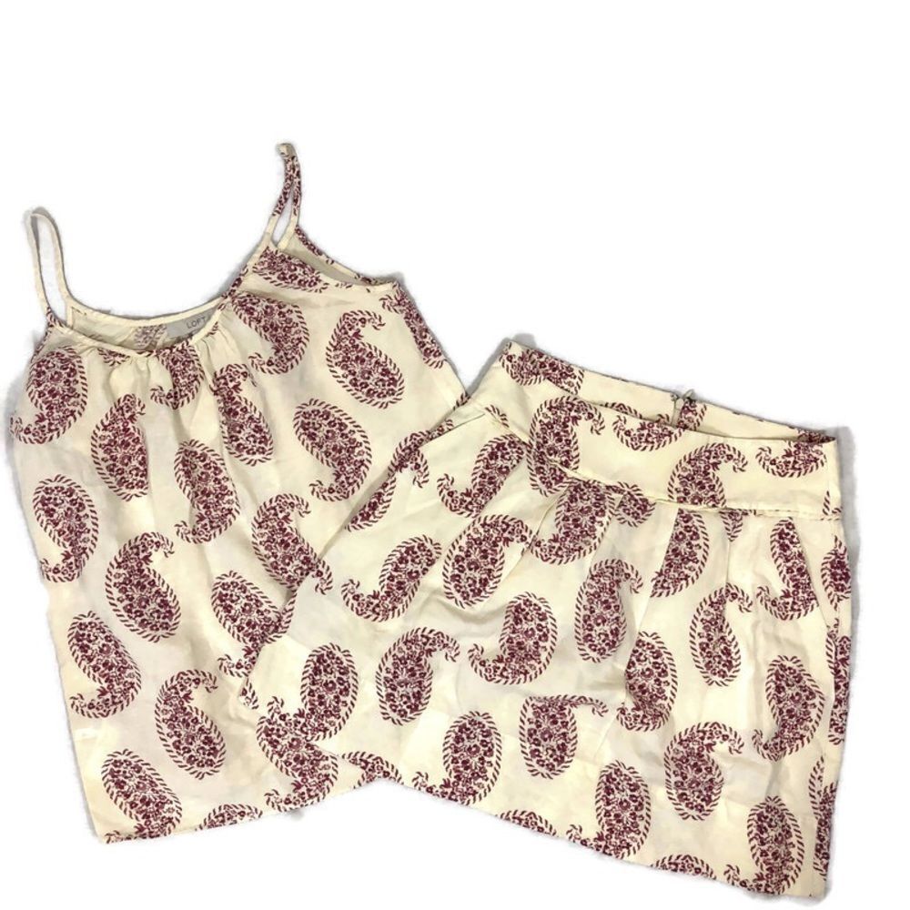 Ann Taylor Loft Matching Skirt and Tank Top Set